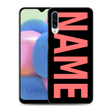Силиконовый чехол на Samsung Galaxy A30s с принтом NAME