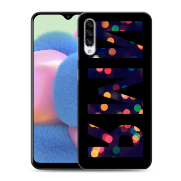 Силиконовый чехол на Samsung Galaxy A30s с принтом ИМЯ