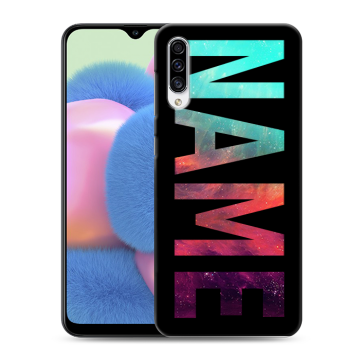 Силиконовый чехол на Samsung Galaxy A30s с принтом NAME
