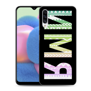 Силиконовый чехол на Samsung Galaxy A30s с принтом ИМЯ