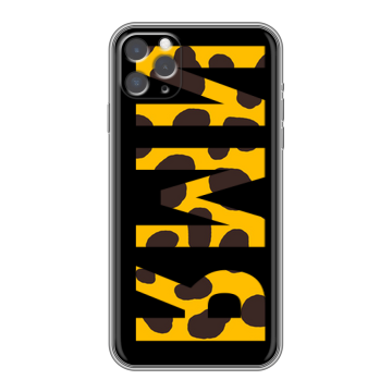 Силиконовый чехол на iPhone 11 Pro с принтом ИМЯ