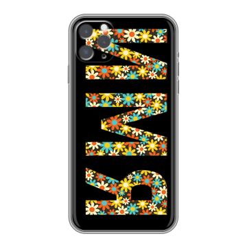 Силиконовый чехол на iPhone 11 Pro с принтом ИМЯ