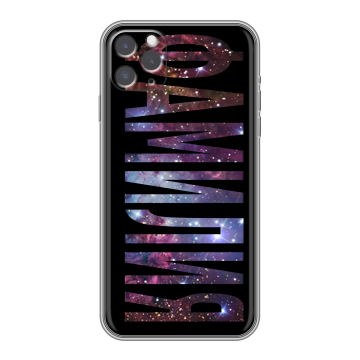 Силиконовый чехол на iPhone 11 Pro с принтом ФАМИЛИЯ