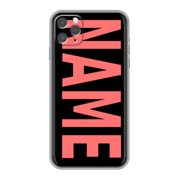 Силиконовый чехол на iPhone 11 Pro с принтом NAME