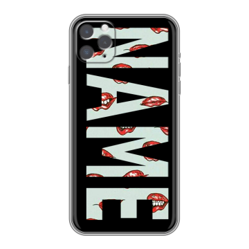 Силиконовый чехол на iPhone 11 Pro с принтом NAME