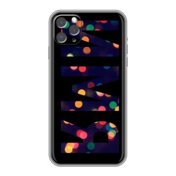 Силиконовый чехол на iPhone 11 Pro с принтом ИМЯ