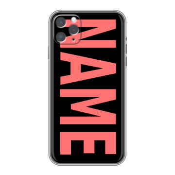Силиконовый чехол на Iphone 11 Pro Max с принтом NAME