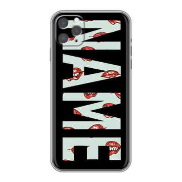 Силиконовый чехол на Iphone 11 Pro Max с принтом NAME