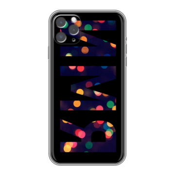 Силиконовый чехол на Iphone 11 Pro Max с принтом ИМЯ