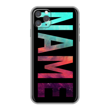 Силиконовый чехол на Iphone 11 Pro Max с принтом NAME