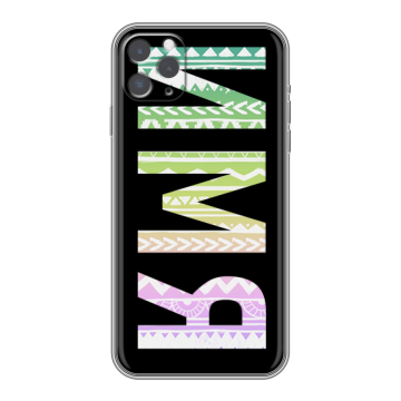 Силиконовый чехол на Iphone 11 Pro Max с принтом ИМЯ