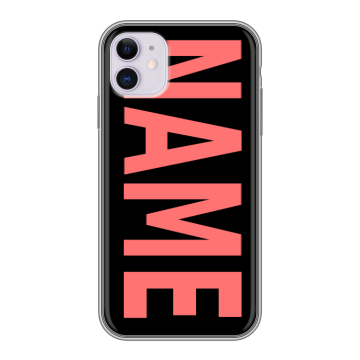 Силиконовый чехол на Iphone 11 с принтом NAME