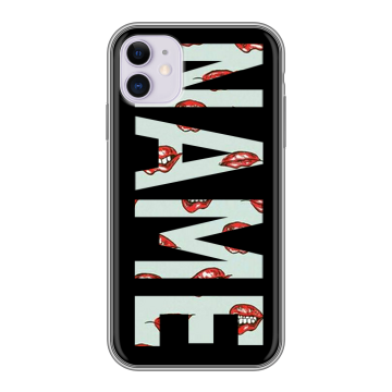 Силиконовый чехол на Iphone 11 с принтом NAME