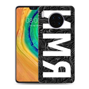 Силиконовый чехол на Huawei Mate 30 с принтом ИМЯ
