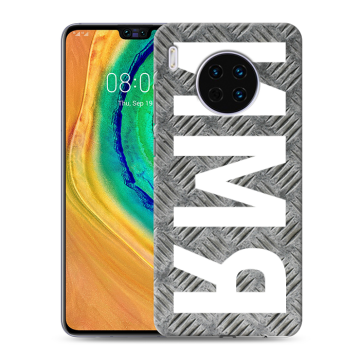 Силиконовый чехол на Huawei Mate 30 с принтом ИМЯ