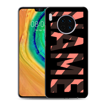 Силиконовый чехол на Huawei Mate 30 с принтом NAME