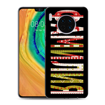 Силиконовый чехол на Huawei Mate 30 с принтом ФАМИЛИЯ
