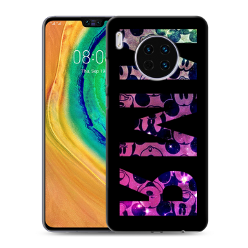Силиконовый чехол на Huawei Mate 30 с принтом ИМЯ