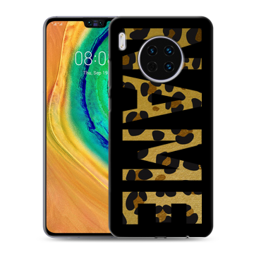 Силиконовый чехол на Huawei Mate 30 с принтом NAME