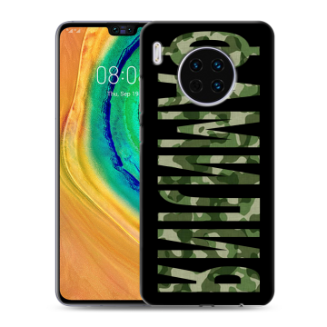 Силиконовый чехол на Huawei Mate 30 с принтом ФАМИЛИЯ