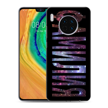 Силиконовый чехол на Huawei Mate 30 с принтом ФАМИЛИЯ