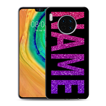 Силиконовый чехол на Huawei Mate 30 с принтом NAME