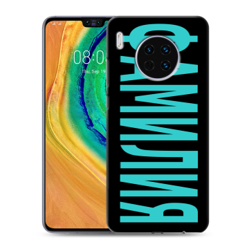 Силиконовый чехол на Huawei Mate 30 с принтом ФАМИЛИЯ