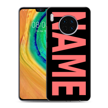 Силиконовый чехол на Huawei Mate 30 с принтом NAME