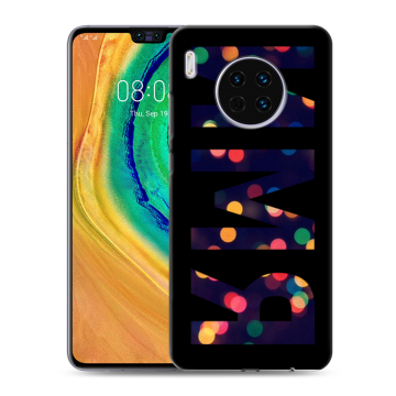Силиконовый чехол на Huawei Mate 30 с принтом ИМЯ