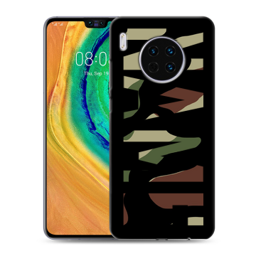 Силиконовый чехол на Huawei Mate 30 с принтом NAME
