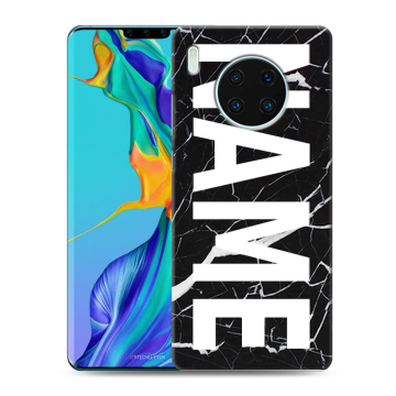 Силиконовый чехол на Huawei Mate 30 Pro с принтом NAME