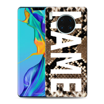 Силиконовый чехол на Huawei Mate 30 Pro с принтом NAME