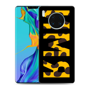 Силиконовый чехол на Huawei Mate 30 Pro с принтом ИМЯ