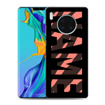 Силиконовый чехол на Huawei Mate 30 Pro с принтом NAME