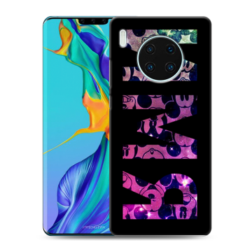 Силиконовый чехол на Huawei Mate 30 Pro с принтом ИМЯ