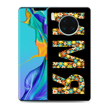 Силиконовый чехол на Huawei Mate 30 Pro с принтом ИМЯ