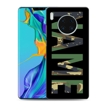 Силиконовый чехол на Huawei Mate 30 Pro с принтом NAME