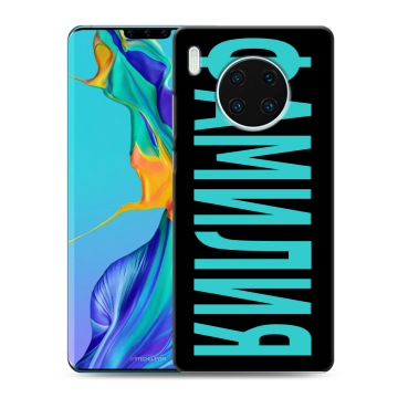 Силиконовый чехол на Huawei Mate 30 Pro с принтом ФАМИЛИЯ