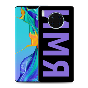 Силиконовый чехол на Huawei Mate 30 Pro с принтом ИМЯ