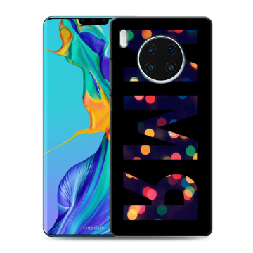Силиконовый чехол на Huawei Mate 30 Pro с принтом ИМЯ