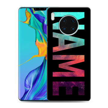 Силиконовый чехол на Huawei Mate 30 Pro с принтом NAME