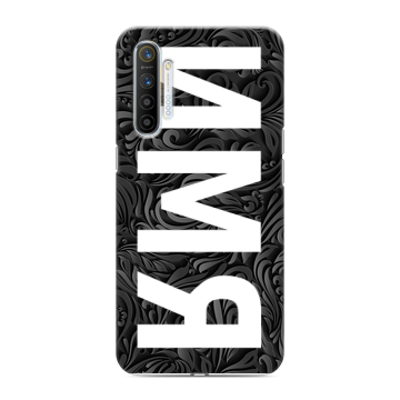 Силиконовый противоударный чехол на Realme XT с принтом ИМЯ