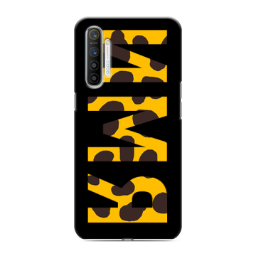 Силиконовый противоударный чехол на Realme XT с принтом ИМЯ