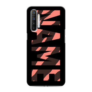 Силиконовый противоударный чехол на Realme XT с принтом NAME