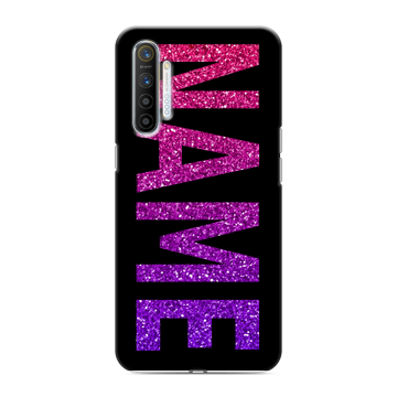 Силиконовый противоударный чехол на Realme XT с принтом NAME