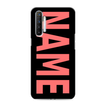 Силиконовый противоударный чехол на Realme XT с принтом NAME