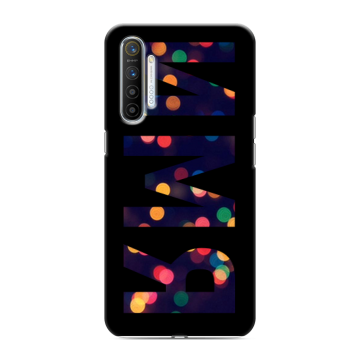 Силиконовый противоударный чехол на Realme XT с принтом ИМЯ