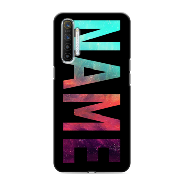 Силиконовый противоударный чехол на Realme XT с принтом NAME