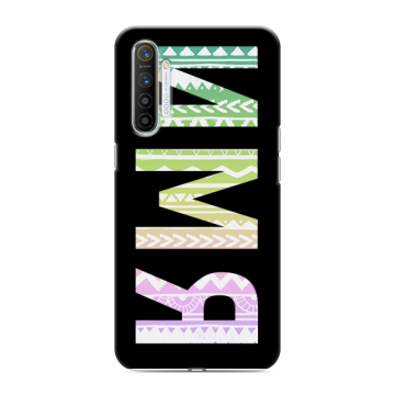Силиконовый противоударный чехол на Realme XT с принтом ИМЯ