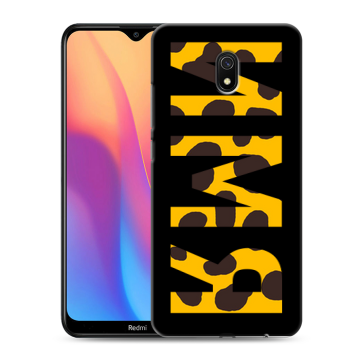 Силиконовый противоударный чехол на Xiaomi RedMi 8A с принтом ИМЯ